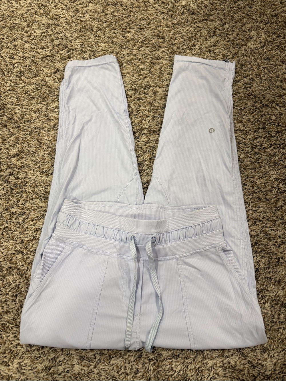 lululemon athletica Pale Blue Pinstripe Joggers